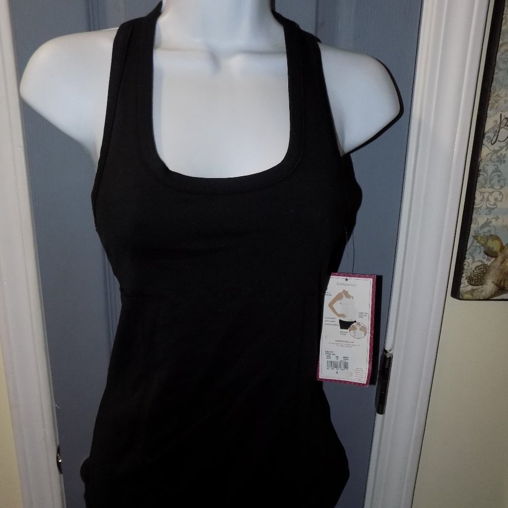 BE MATERNITY BE ACTIVE BLACK RACERBACK TANK NEW